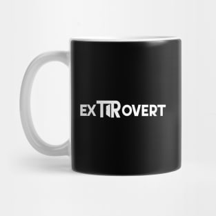 Extrovert minimal design for minimalist extrovert Mug